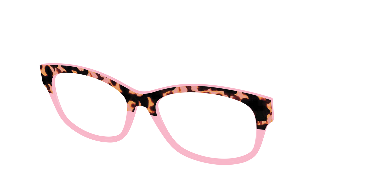 The Punch Tortoise Crystal Split - Angle Top Image - Pair Eyewear