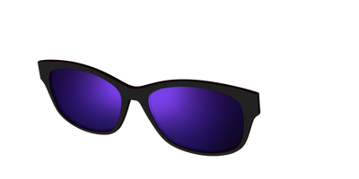 The Polarized Purple Reflective Sun Top - Angle Top Thumbnail - Pair Eyewear