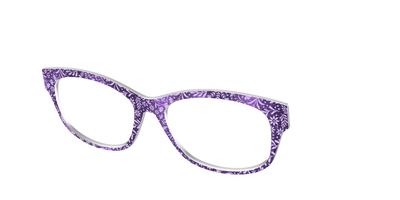 The Purple Shimmer Botanical - Angle Top Thumbnail - Pair Eyewear