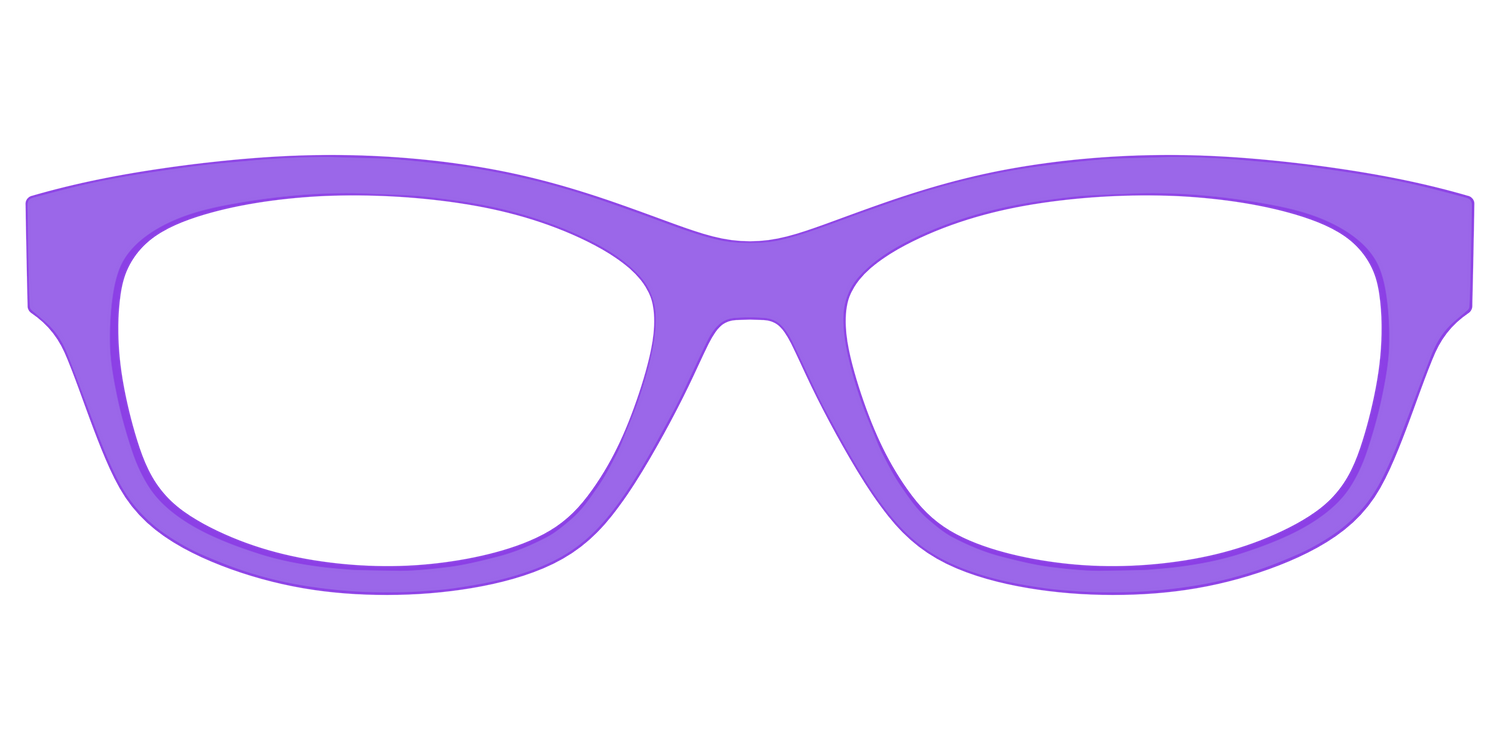 The Purple - Front Top Image - Pair Eyewear