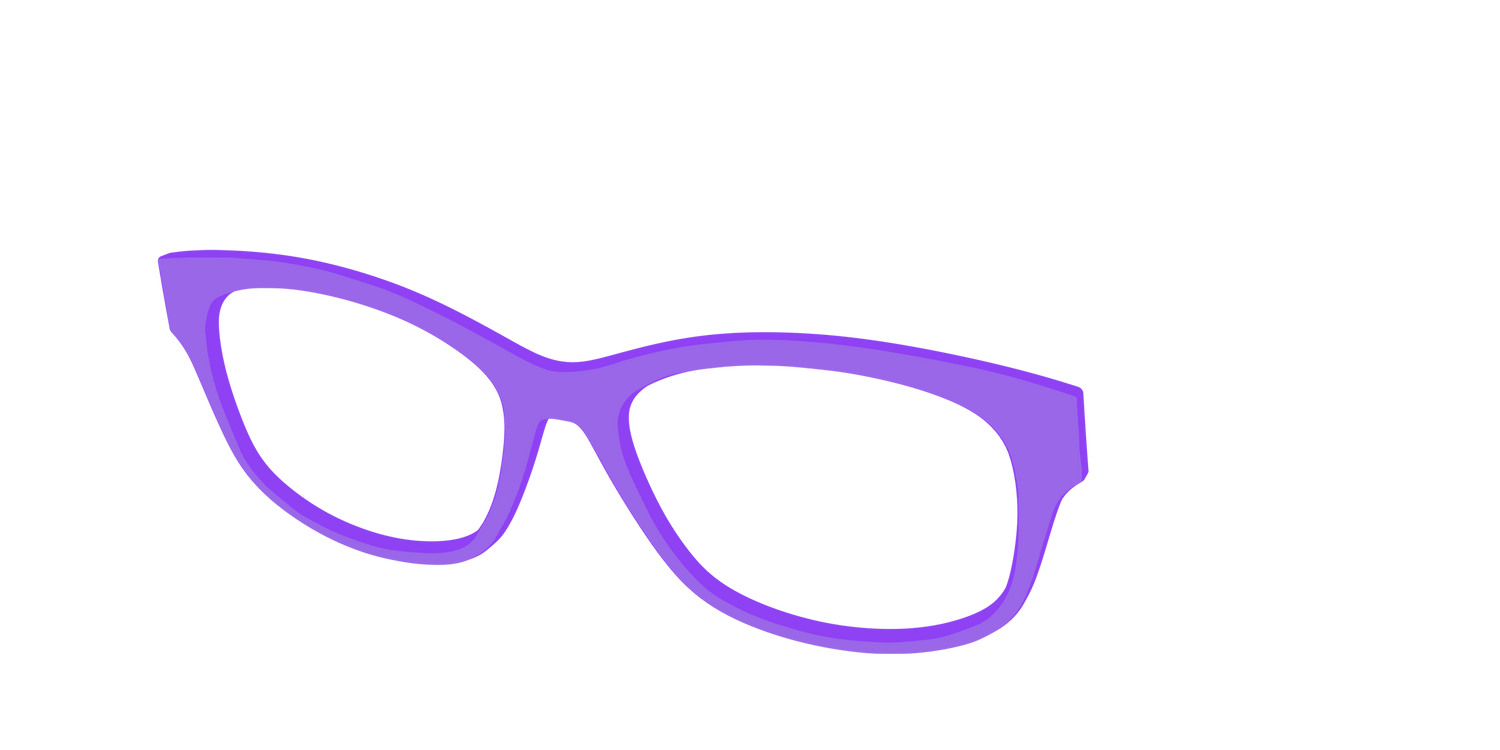 The Purple - Angle Top Image - Pair Eyewear