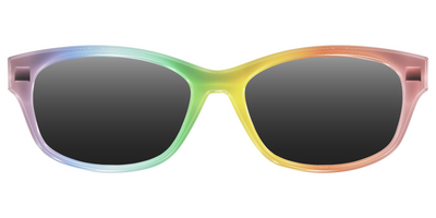 The Polarized Rainbow Gradient Sun Top - Front Top Thumbnail - Pair Eyewear