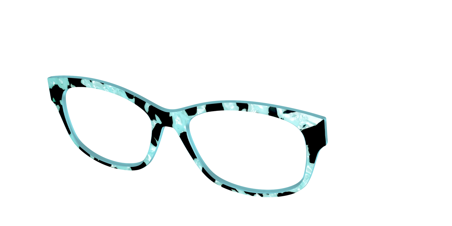 The Robin's Egg Pearl Tortoise - Angle Top Image - Pair Eyewear