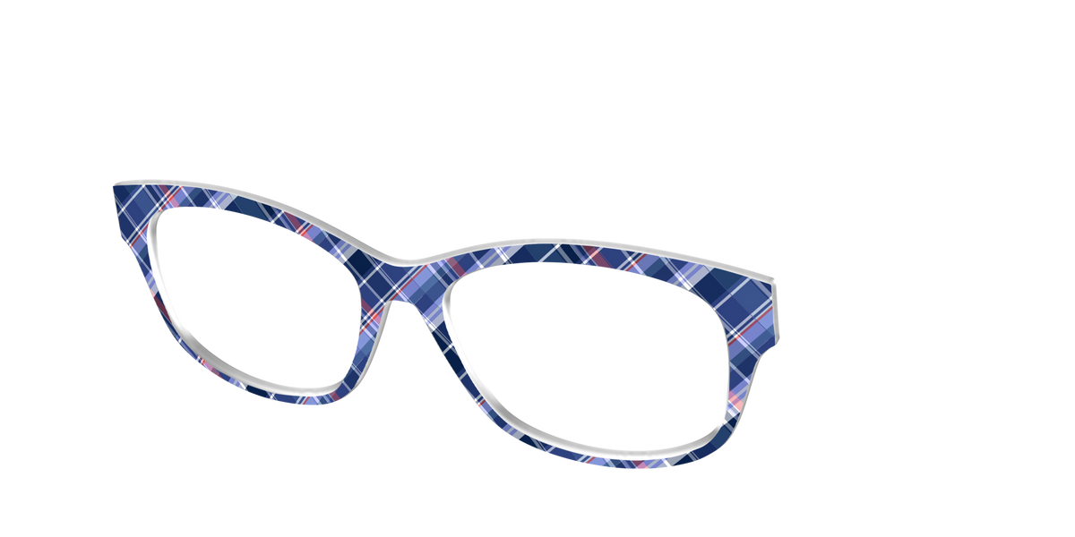 The Serene Plaid - Angle Top Image - Pair Eyewear