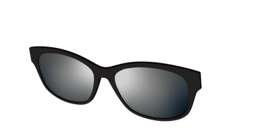The Polarized Silver Reflective Sun Top - Angle Top Thumbnail - Pair Eyewear