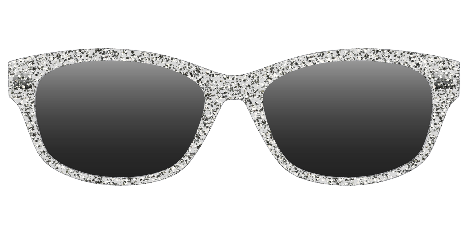 The Polarized Silver Sparkle Sun Top - Front Top Image - Pair Eyewear