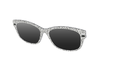 The Polarized Silver Sparkle Sun Top - Angle Top Thumbnail - Pair Eyewear