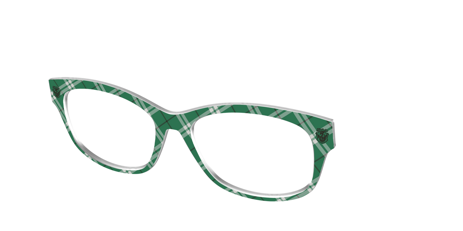 The Slytherin™ Plaid - Angle Top Image - Pair Eyewear