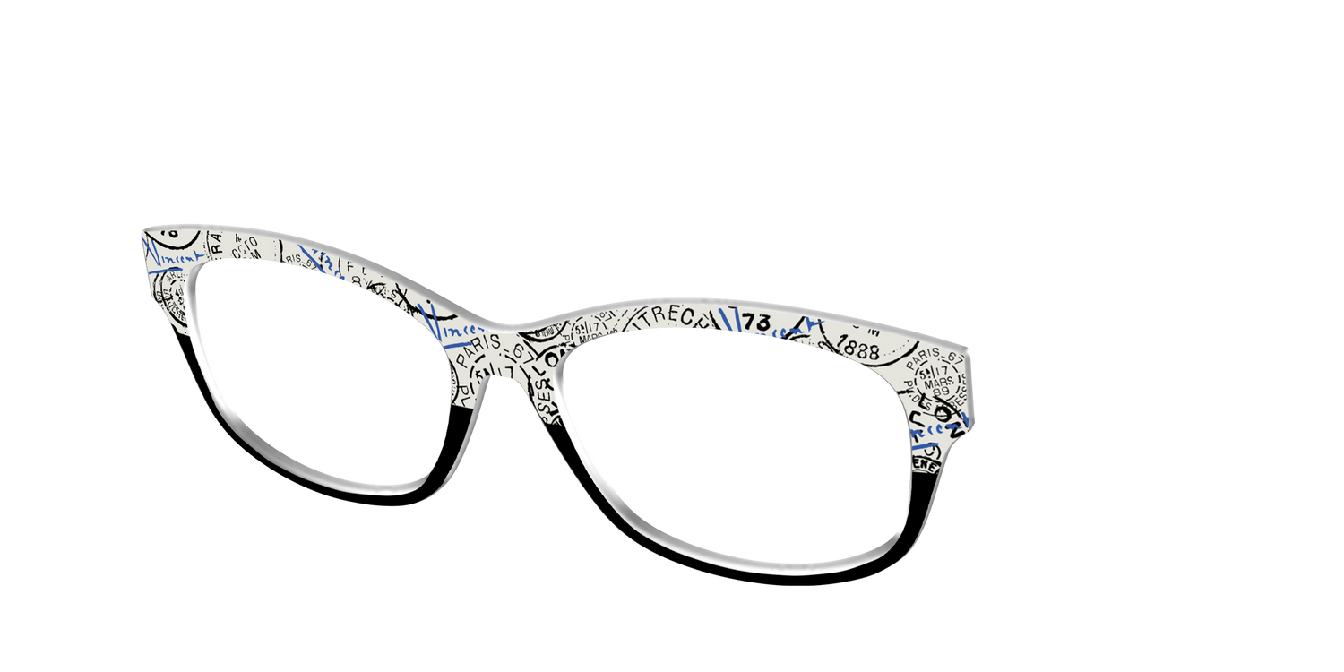 The Stamps Split - Angle Top Image - Pair Eyewear