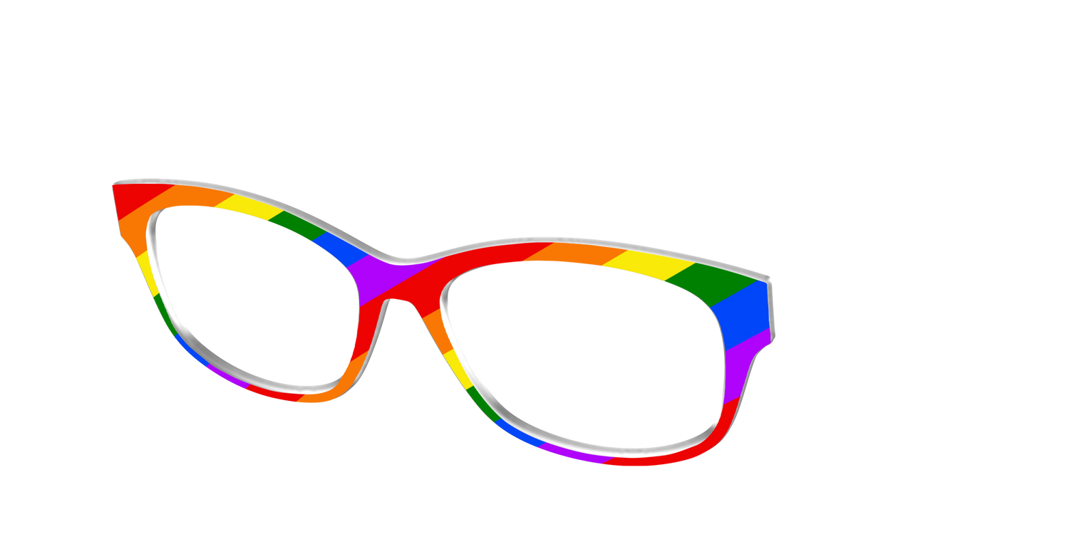 The Traditional Pride Flag - Angle Top Image - Pair Eyewear