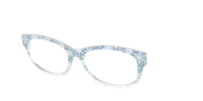 The White Lace Snowflake Crystal - Angle Top Thumbnail - Pair Eyewear