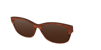 The Polarized Woodgrain Sun Top - Angle Top Thumbnail - Pair Eyewear