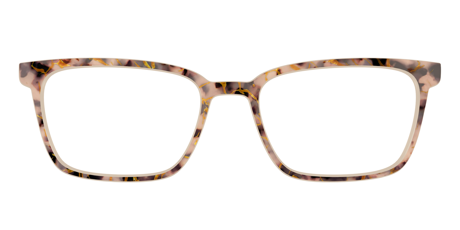 The Almond Tortoise with Gold Streaks - Front Top Image - Pair Eyewear
