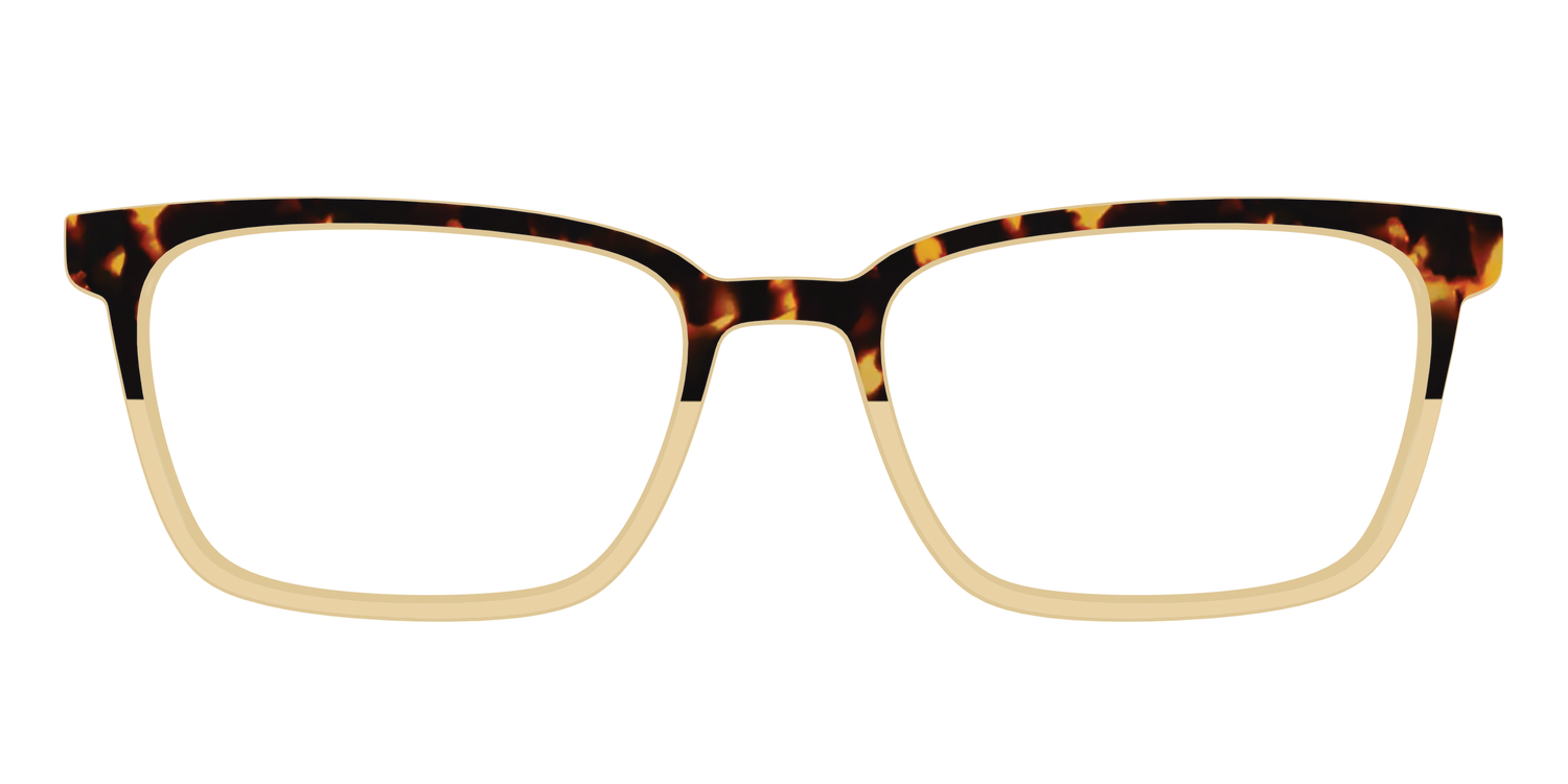 The Amber Tortoise Crystal Split - Front Top Image - Pair Eyewear
