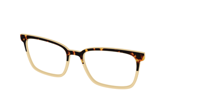 The Amber Tortoise Crystal Split - Angle Top Thumbnail - Pair Eyewear