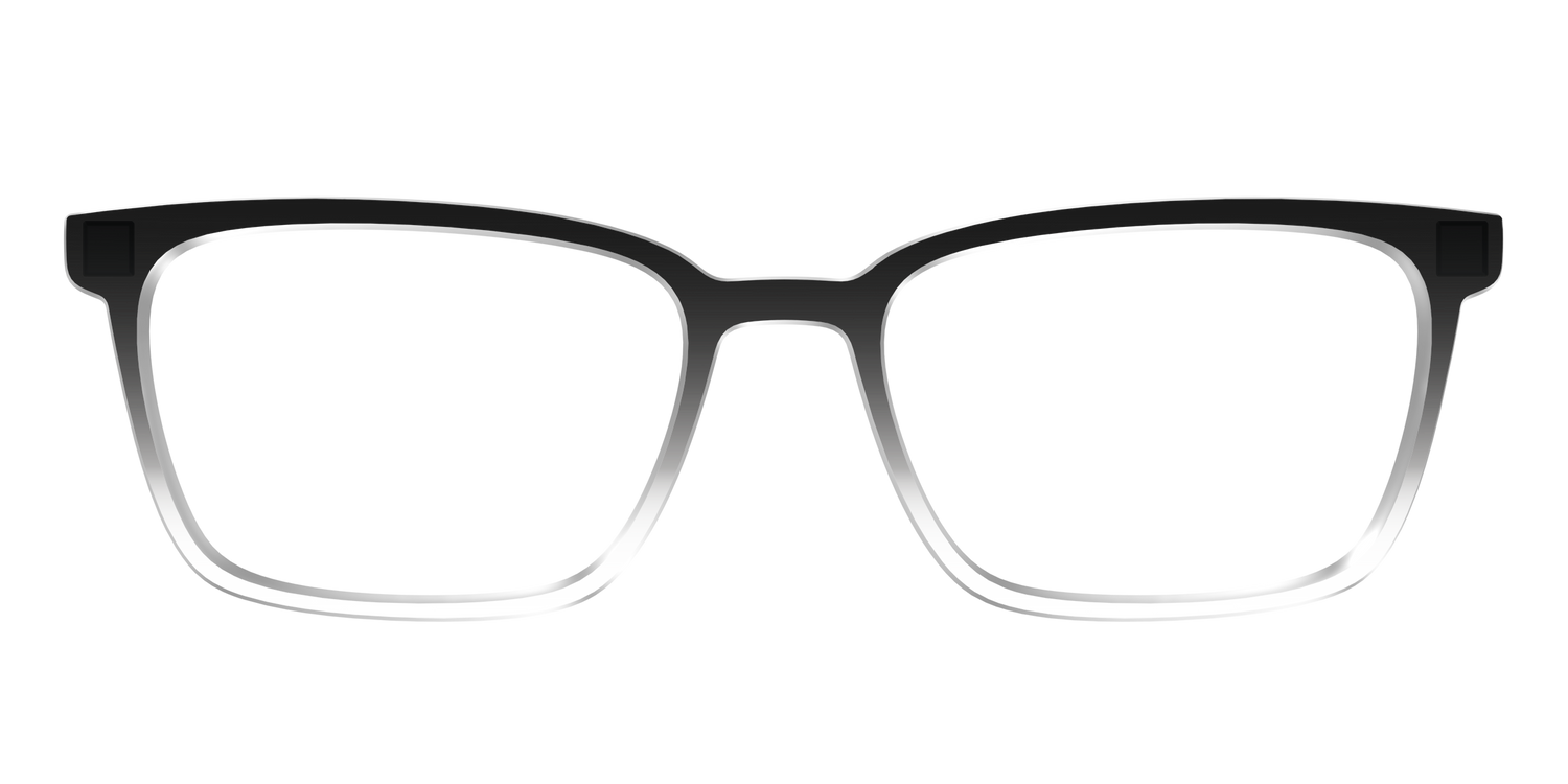The Black Gradient Crystal - Front Top Image - Pair Eyewear