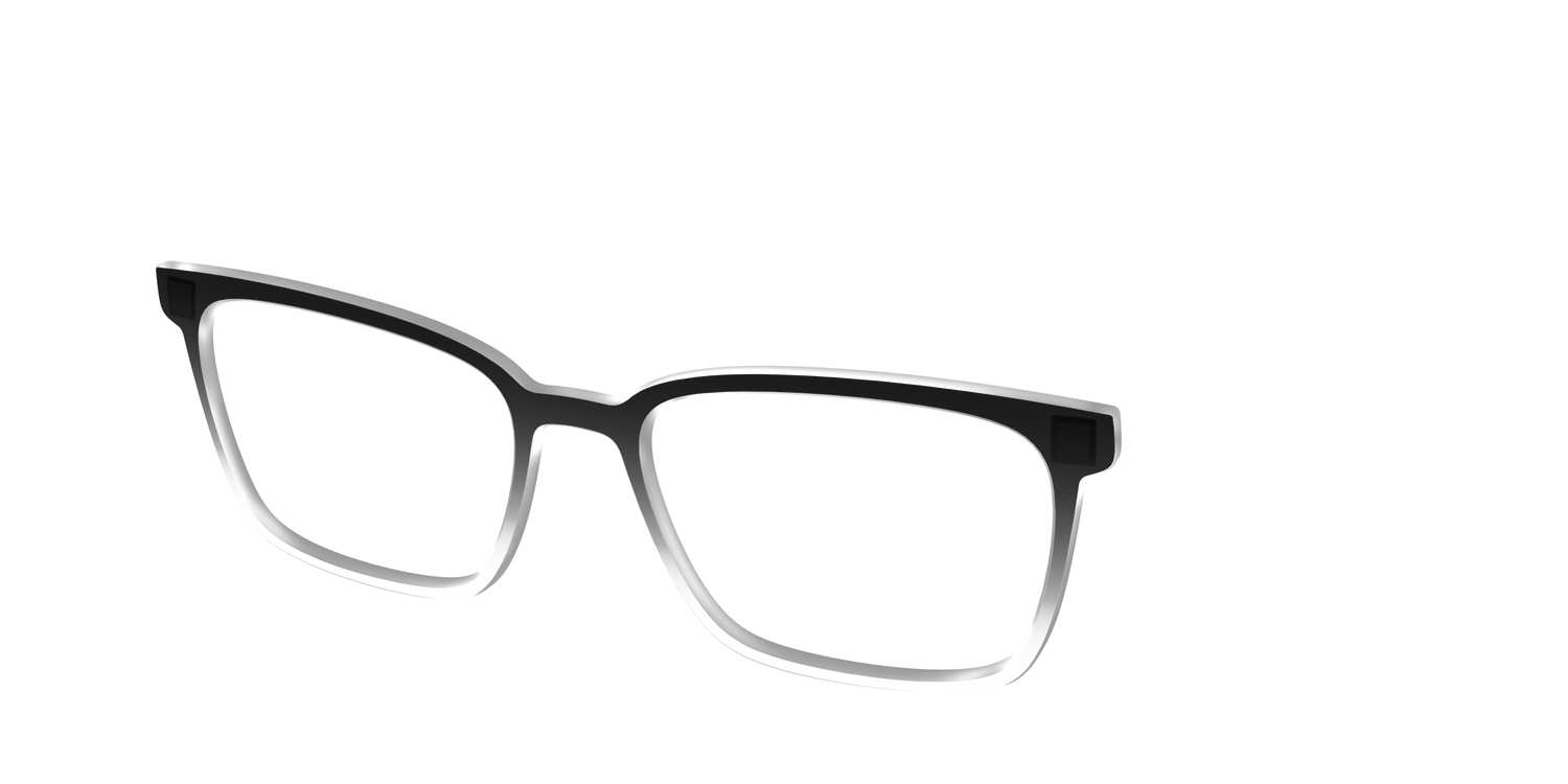The Black Gradient Crystal - Angle Top Image - Pair Eyewear