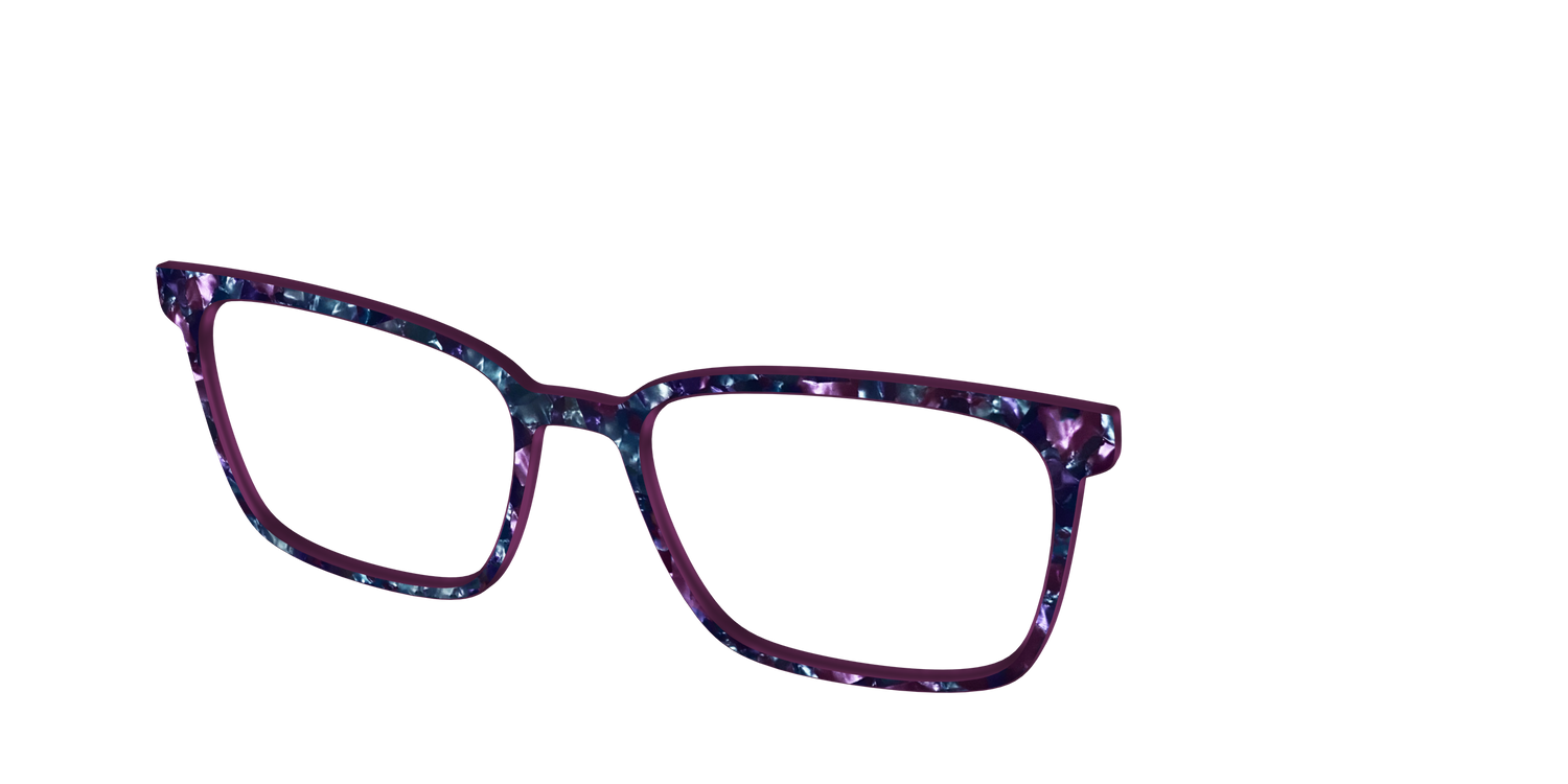 The Black Opal Pearl Tortoise - Angle Top Image - Pair Eyewear