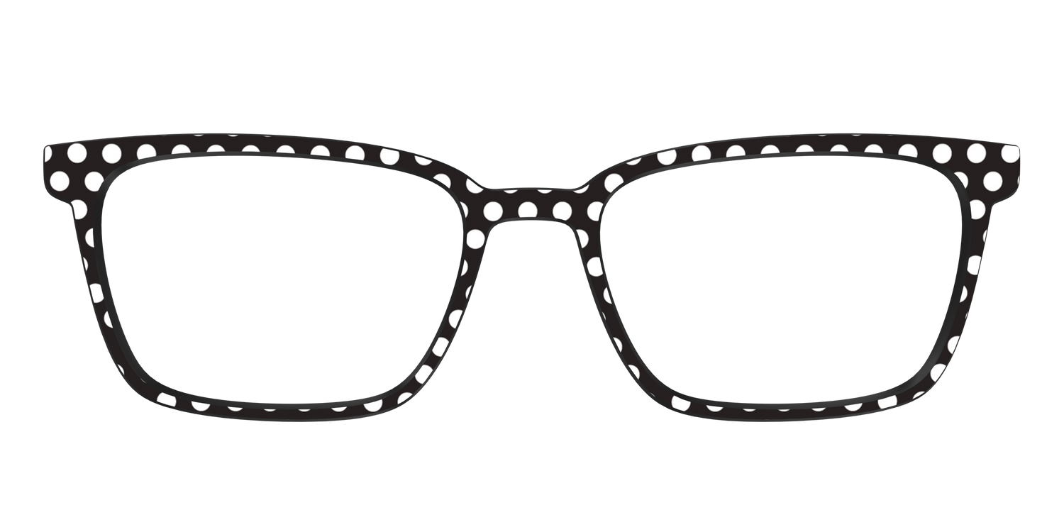 The Black Polka Dots - Front Top Image - Pair Eyewear