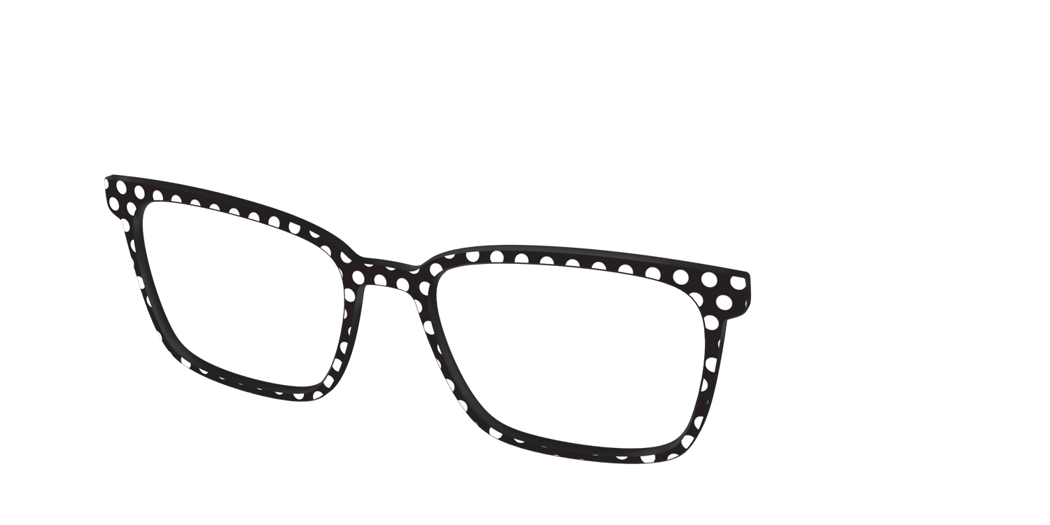 The Black Polka Dots - Angle Top Image - Pair Eyewear