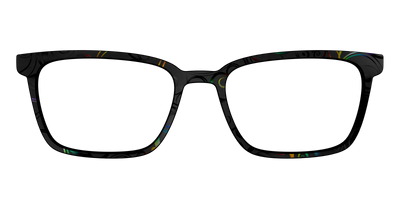 The Black Holographic Scrolls - Front Top Thumbnail - Pair Eyewear