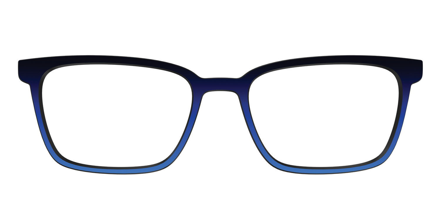 The Black to Blueberry Gradient - Front Top Image - Pair Eyewear