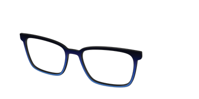 The Black to Blueberry Gradient - Angle Top Thumbnail - Pair Eyewear