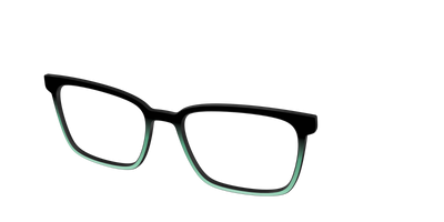 The Black to Spearmint Gradient - Angle Top Thumbnail - Pair Eyewear