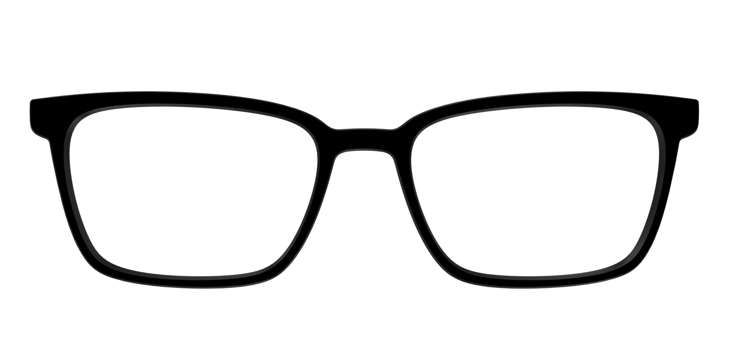 The Black - Front Top Image - Pair Eyewear