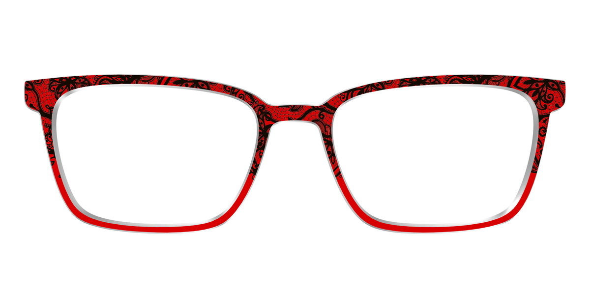 The Blood Red Lace Split - Front Top Image - Pair Eyewear