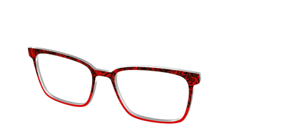The Blood Red Lace Split - Angle Top Thumbnail - Pair Eyewear