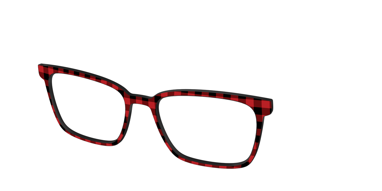 The Buffalo Plaid - Angle Top Image - Pair Eyewear