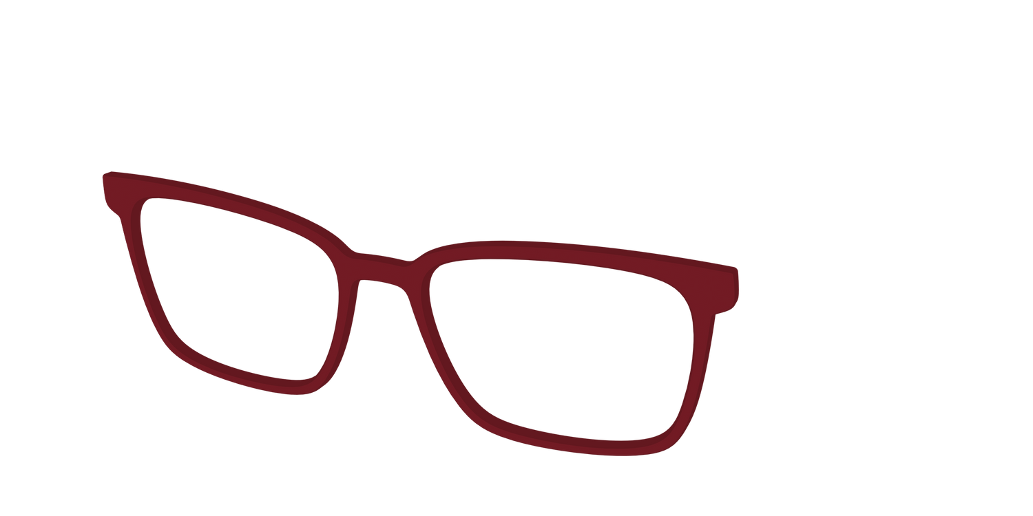 The Burgundy - Angle Top Image - Pair Eyewear