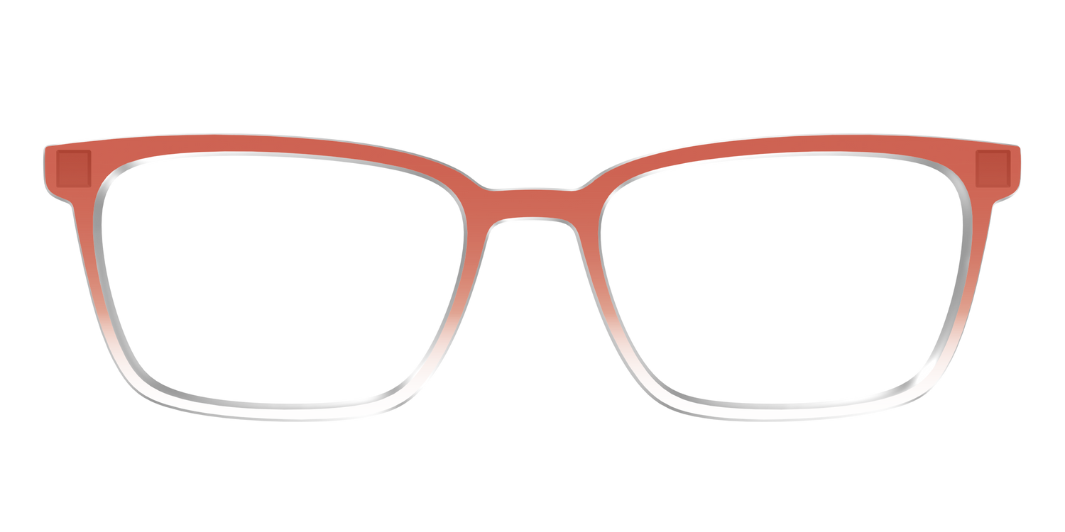 The Burnt Orange Gradient Crystal - Front Top Image - Pair Eyewear