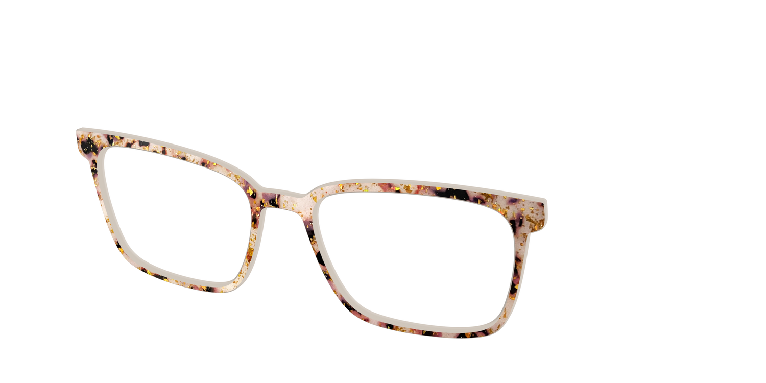The Buttercream Tortoise with Gold Flakes - Angle Top Image - Pair Eyewear