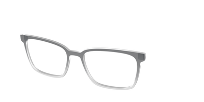 The Charcoal to Light Gray Gradient Crystal - Angle Top Thumbnail - Pair Eyewear
