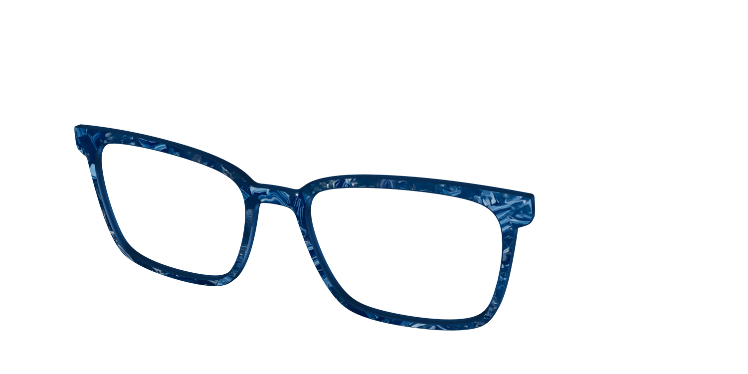 The Deep Slate Pearl Marble - Angle Top Image - Pair Eyewear