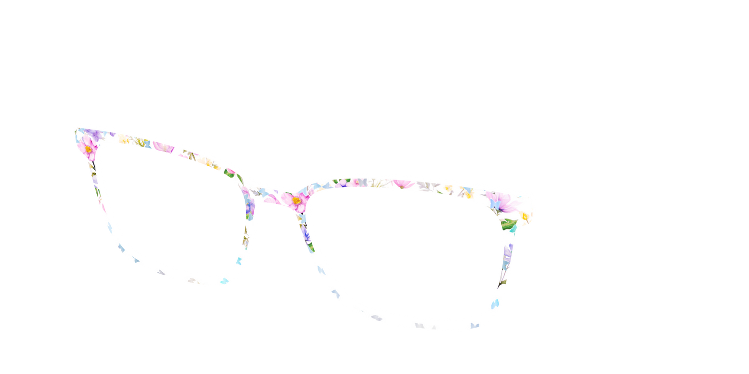 The Delicate Flower Crown with Butterfly Glitter - Angle Top Image - Pair Eyewear