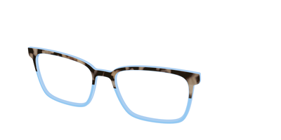 The Denim Tortoise Crystal Split - Angle Top Thumbnail - Pair Eyewear