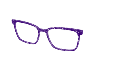 The Electric Purple Sparkle - Angle Top Thumbnail - Pair Eyewear