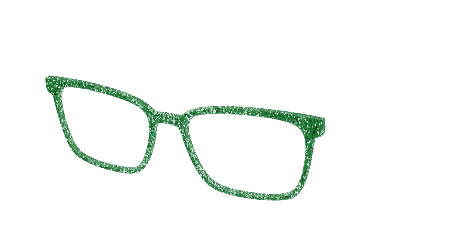 The Emerald Sparkle - Angle Top Image - Pair Eyewear