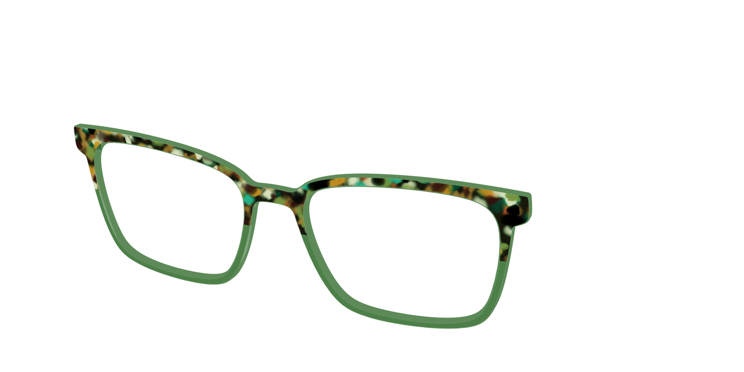 The Forest Tortoise Crystal Split - Angle Top Image - Pair Eyewear