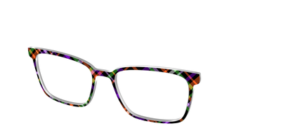 The Hexed Plaid - Angle Top Thumbnail - Pair Eyewear