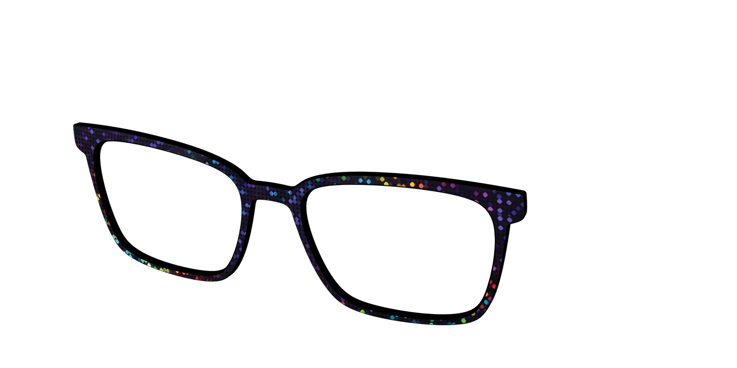 The Holographic Dots - Angle Top Image - Pair Eyewear