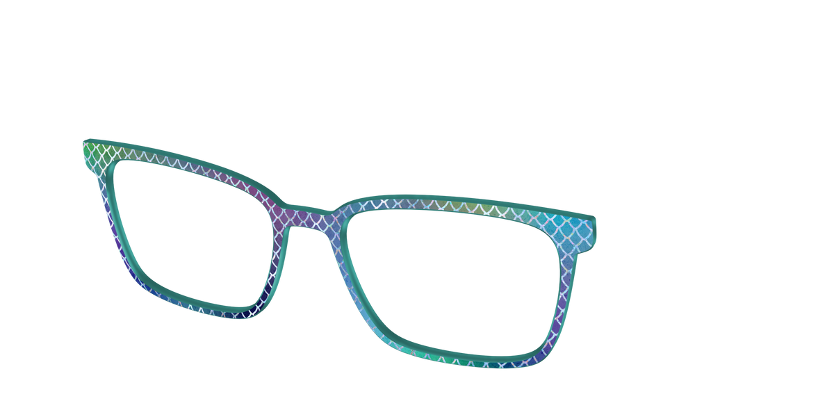 The Holographic Dragon Scales - Angle Top Image - Pair Eyewear