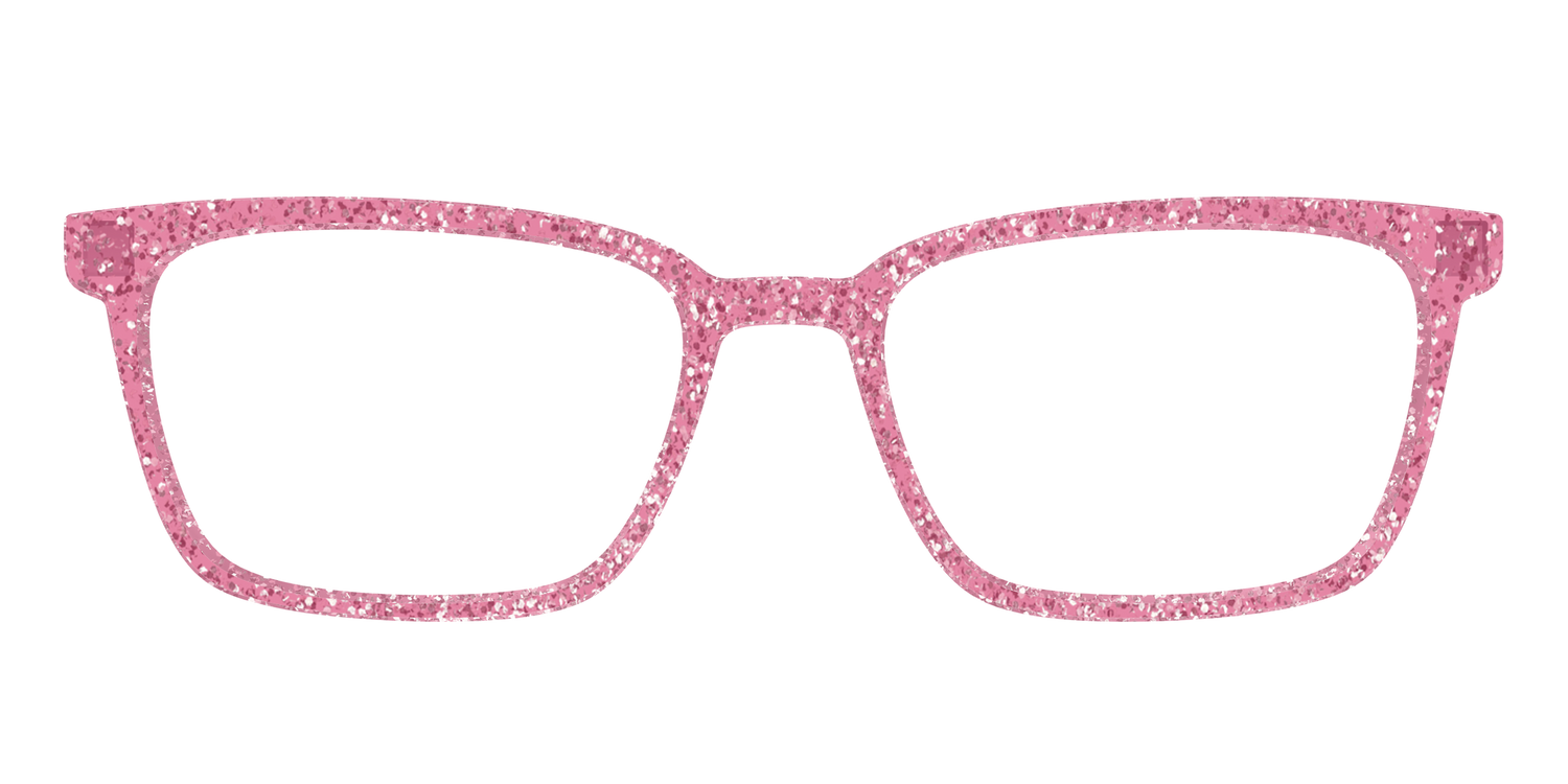 The Hot Pink Sparkle - Front Top Image - Pair Eyewear