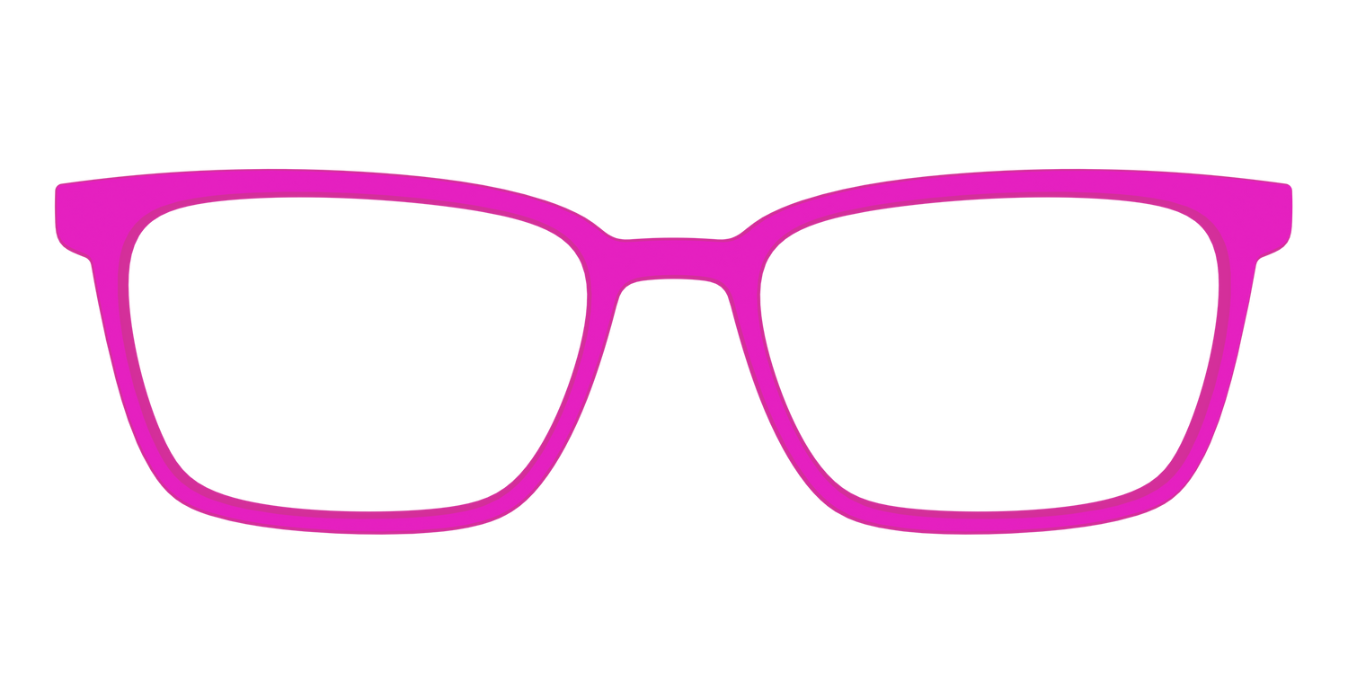 The Hot Pink - Front Top Image - Pair Eyewear
