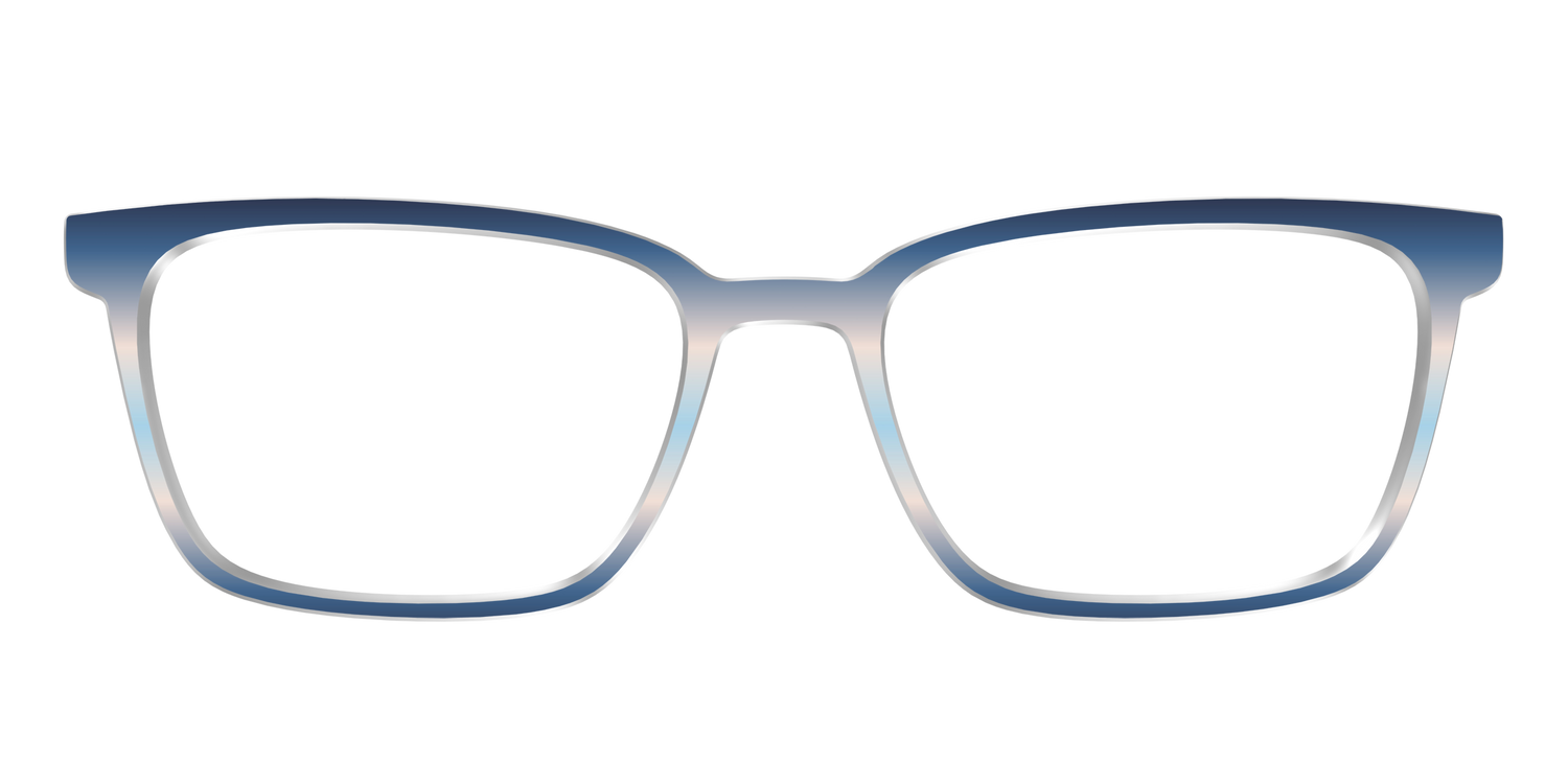 The Hydrangea Haze Gradient - Front Top Image - Pair Eyewear