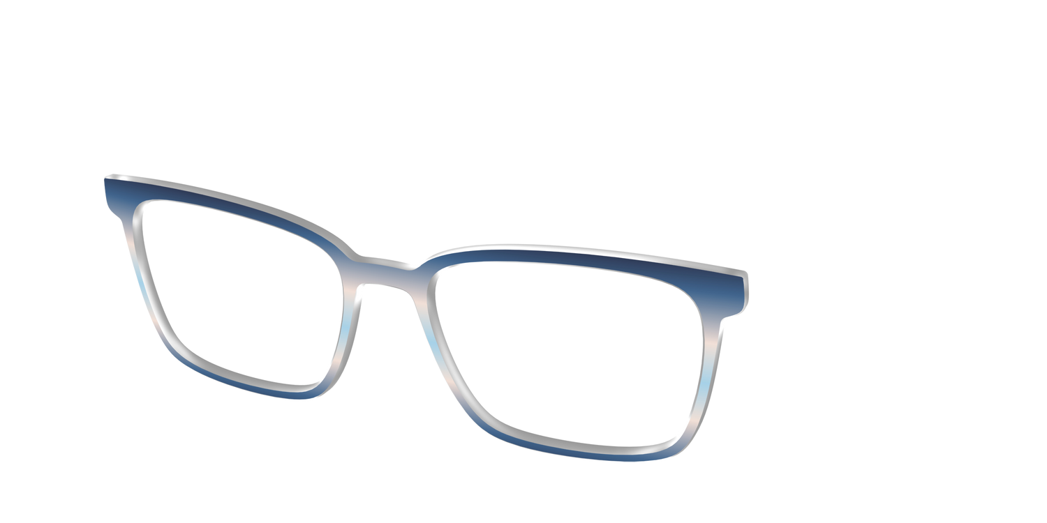 The Hydrangea Haze Gradient - Angle Top Image - Pair Eyewear