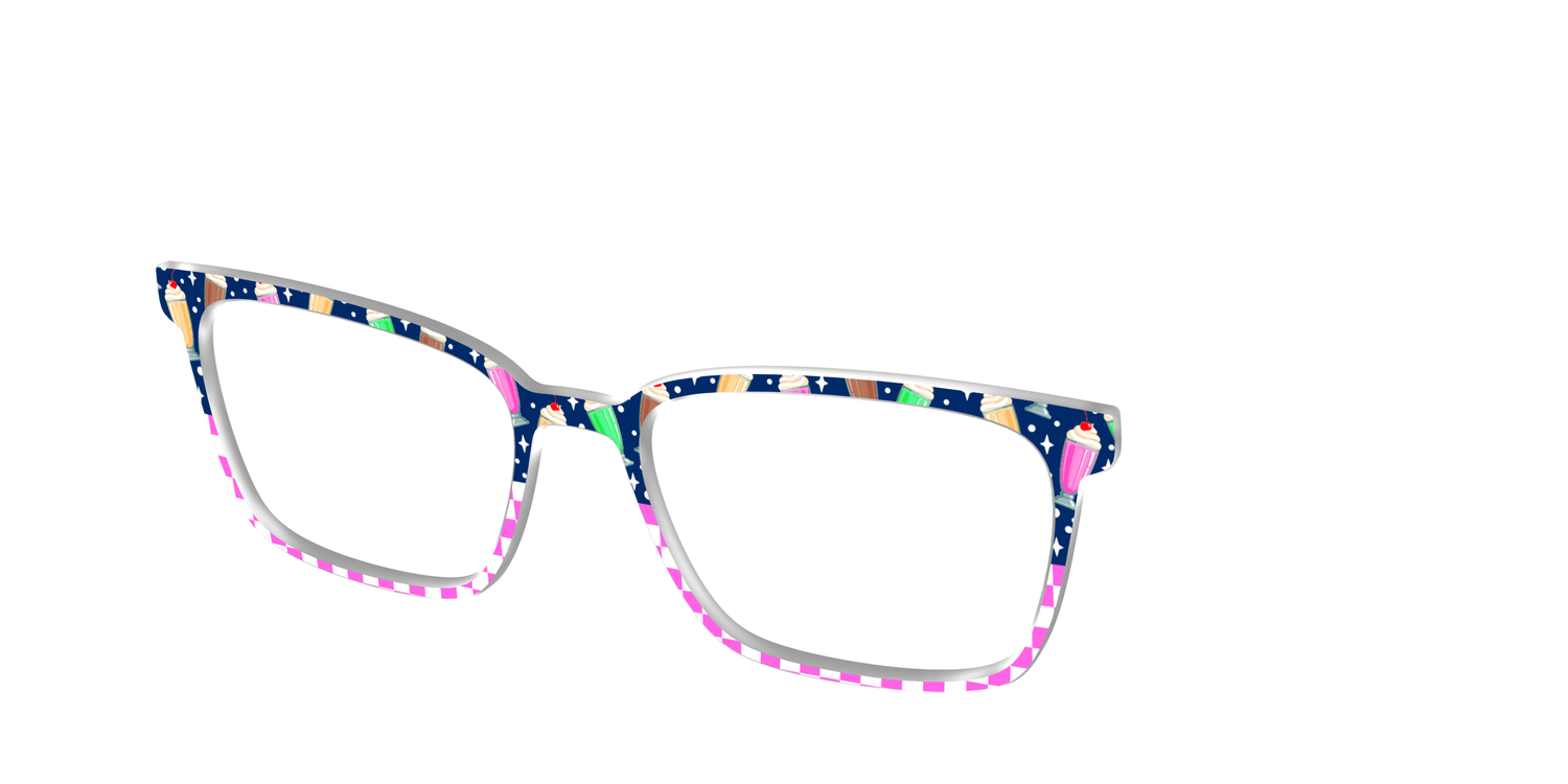 The Ice Cream Social Split - Angle Top Image - Pair Eyewear